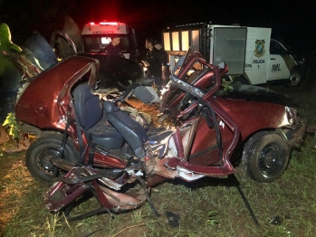 foto de Acidente grave com duas vitimas fatais na PR 577 sentido ao Porto São José