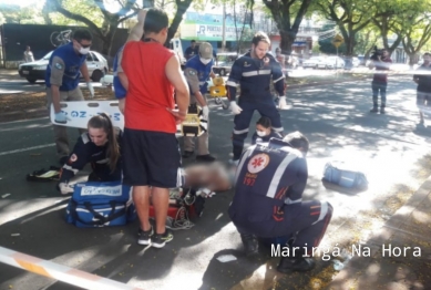 foto de Mulher sofre parada cardiorrespiratória após ser atropelada em Maringá