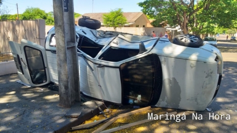 foto de Acidente de proporções no Jardim Alvorada, em Maringá 