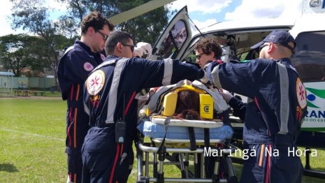 foto de Mulher fica gravemente ferida em acidente na região 