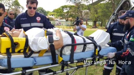 foto de Mulher fica gravemente ferida em acidente na região 