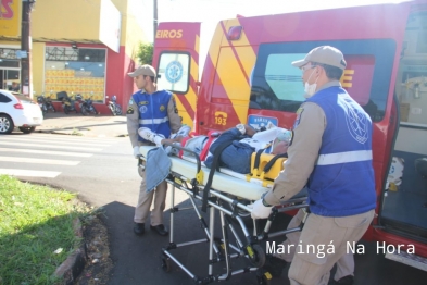 foto de A caminho da igreja, idosa é atropelada na faixa para pedestres em Maringá