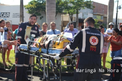 foto de A caminho da igreja, idosa é atropelada na faixa para pedestres em Maringá