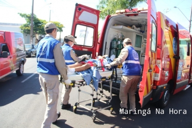 foto de A caminho da igreja, idosa é atropelada na faixa para pedestres em Maringá