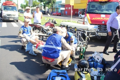 foto de A caminho da igreja, idosa é atropelada na faixa para pedestres em Maringá