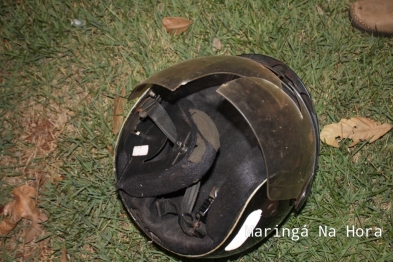 foto de Batida violenta envolvendo duas motocicletas no Parque dos Cerealistas, em Maringá