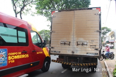 foto de Ciclista de 17 anos tem ferimentos graves ao bater em caminhão parado em Maringá