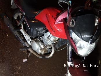 foto de Motociclista sofre ferimentos graves após bater em caçamba de entulho mal sinalizada em Maringá