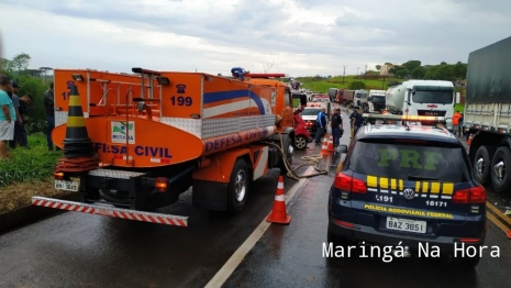 foto de Colisão frontal na BR-376 em Jandaia do Sul, matou motorista que estava a caminho do trabalho