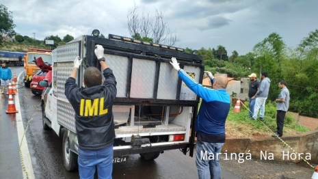 foto de Colisão frontal na BR-376 em Jandaia do Sul, matou motorista que estava a caminho do trabalho