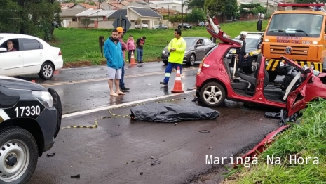 foto de Colisão frontal na BR-376 em Jandaia do Sul, matou motorista que estava a caminho do trabalho