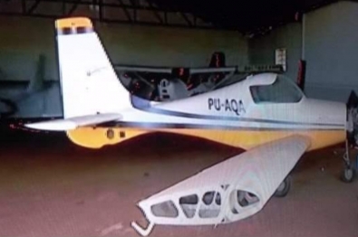 foto de Aeronave de pequeno porte foi encontrada queimada no Distrito de Iguatemi