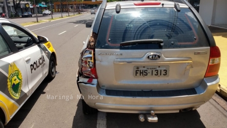 foto de Câmera de segurança flagra acidente grave com motociclista em Maringá