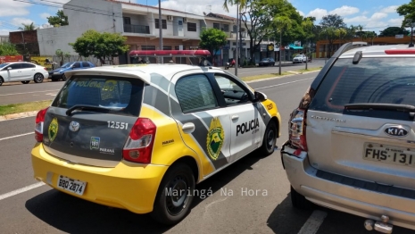 foto de Câmera de segurança flagra acidente grave com motociclista em Maringá