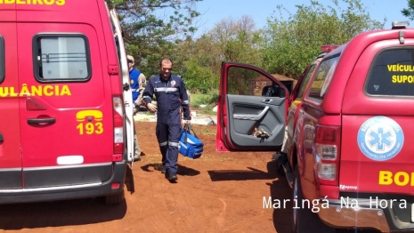 foto de Jovem de 18 anos, sofreu ferimentos moderados ao cair de um andaime em Maringá