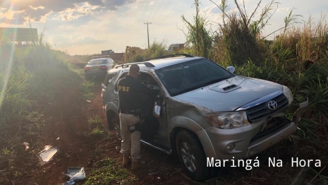 foto de Intensa perseguição resultou em acidente e apreensão de cigarros na BR-376