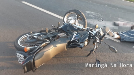 foto de Motociclista morre ao bater em carreta na BR-376 entre Mandaguaçu e o Distrito de Iguatemi