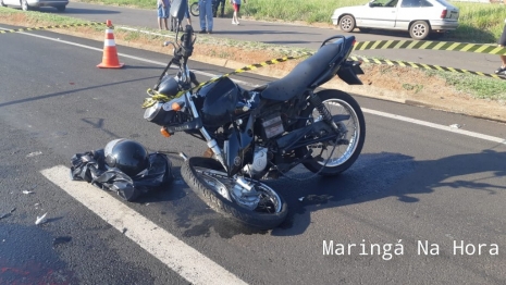 foto de Motociclista morre ao bater em carreta na BR-376 entre Mandaguaçu e o Distrito de Iguatemi