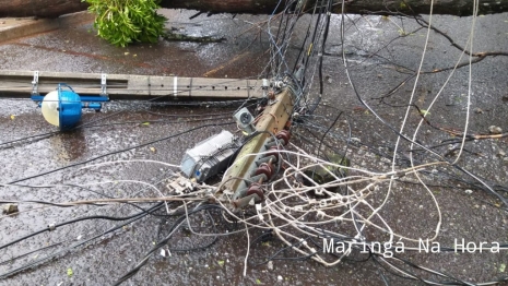 foto de Temporal causou transtornos e prejuízos na tarde de hoje em diversos pontos de Maringá