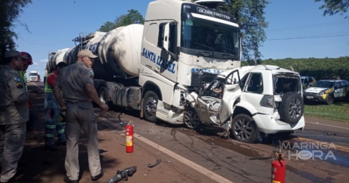 Caminhonete de Mandaguari se envolve em acidente com óbito na região de Londrina