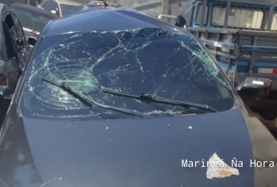 foto de Carro carregado com meia tonelada de maconha capota entre Castelo Branco e São Jorge do Ivaí