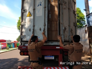 foto de Dupla se passando por policiais civis roubam carga de cigarros contrabandeados são presos pela PM