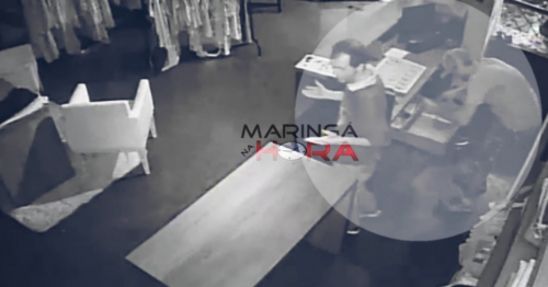 Câmeras de segurança flagram furto a loja de roupas no Centro de Maringá