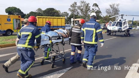 foto de Acidente de grandes proporções deixou 5 pessoas feridas, uma delas em estado grave na BR -376 entre a cidade de Mandaguaçu e o Distrito de Iguatemi