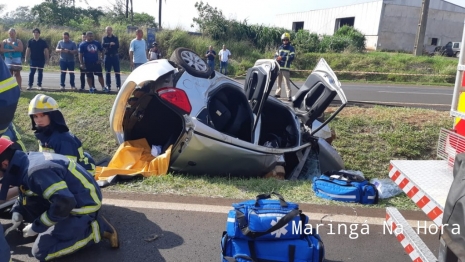 foto de Acidente de grandes proporções deixou 5 pessoas feridas, uma delas em estado grave na BR -376 entre a cidade de Mandaguaçu e o Distrito de Iguatemi