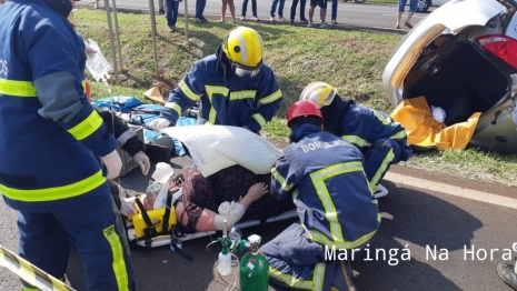 foto de Acidente de grandes proporções deixou 5 pessoas feridas, uma delas em estado grave na BR -376 entre a cidade de Mandaguaçu e o Distrito de Iguatemi