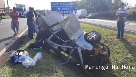 foto de Acidente de grandes proporções deixou 5 pessoas feridas, uma delas em estado grave na BR -376 entre a cidade de Mandaguaçu e o Distrito de Iguatemi