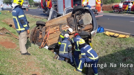 foto de Acidente de grandes proporções deixou 5 pessoas feridas, uma delas em estado grave na BR -376 entre a cidade de Mandaguaçu e o Distrito de Iguatemi