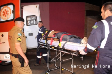 foto de Homem é socorrido em estado grave após ser esfaqueado em Maringá