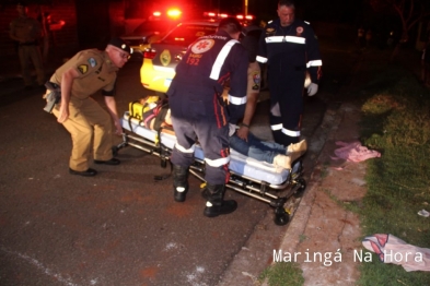 foto de Homem é socorrido em estado grave após ser esfaqueado em Maringá