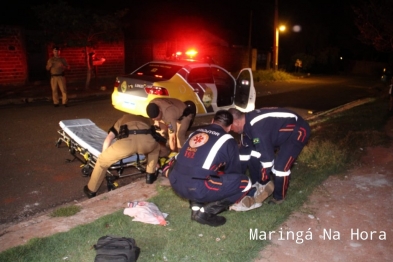 foto de Homem é socorrido em estado grave após ser esfaqueado em Maringá