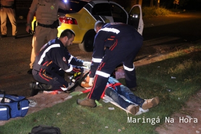 foto de Homem é socorrido em estado grave após ser esfaqueado em Maringá