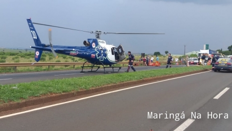 foto de Policial Militar morre após bater carro na traseira de caminhão na Rodovia BR-376 em Marialva