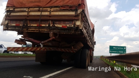 foto de Policial Militar morre após bater carro na traseira de caminhão na Rodovia BR-376 em Marialva