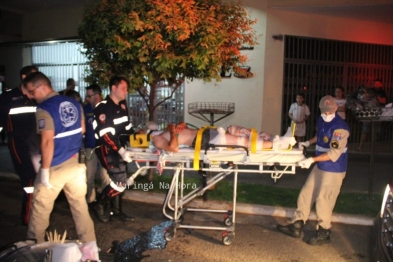 foto de Motociclista fica gravemente ferido após bater moto em traseira de carro em Maringá