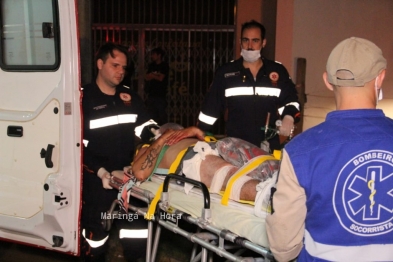 foto de Motociclista fica gravemente ferido após bater moto em traseira de carro em Maringá