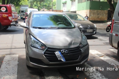 foto de Motociclista sofre fratura exposta após colisão com carro em Maringá