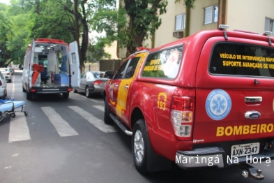 foto de Motociclista sofre fratura exposta após colisão com carro em Maringá