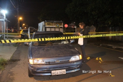 foto de Homem é executado dentro do próprio carro com 15 tiros em Maringá