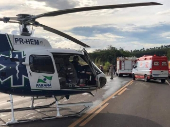 foto de Acidente entre carro e caminhão resulta em dois mortos na BR 163 em Marechal Rondon