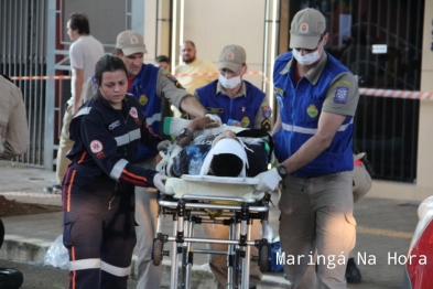 foto de Acidente com carro de luxo deixa casal de motociclista com ferimentos graves em Maringá