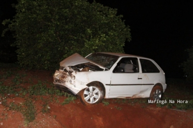 foto de Irmãos ficam feridos em capotamento registrado em Marialva