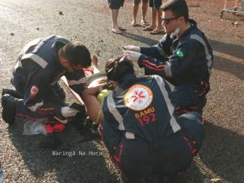 foto de Família de Sarandi fica ferida em capotamento na PR-323