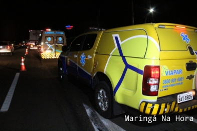 foto de Motociclista sofre ferimentos graves após cair embaixo de caminhão entre Sarandi e Marialva