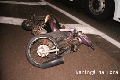 foto de Motociclista sofre ferimentos graves após cair embaixo de caminhão entre Sarandi e Marialva