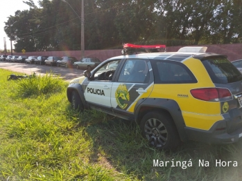 foto de Motociclista sofre ferimentos graves em acidente na marginal da rodovia em Paiçandu